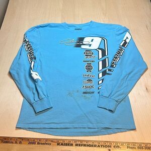 Chase Elliott Hendrick Motorsports Team Collection Aqua Extreme Long Sleeve T-Sh